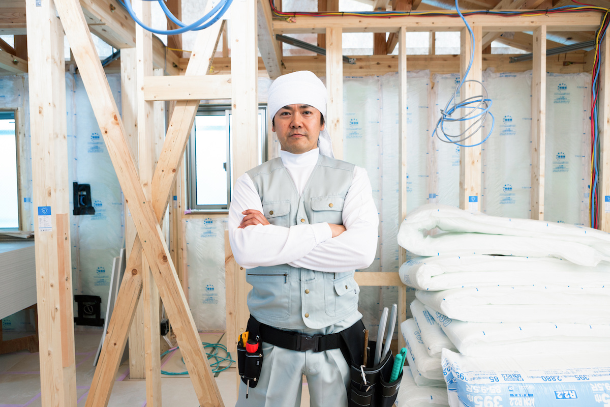 建築現場の構造躯体のイメージ